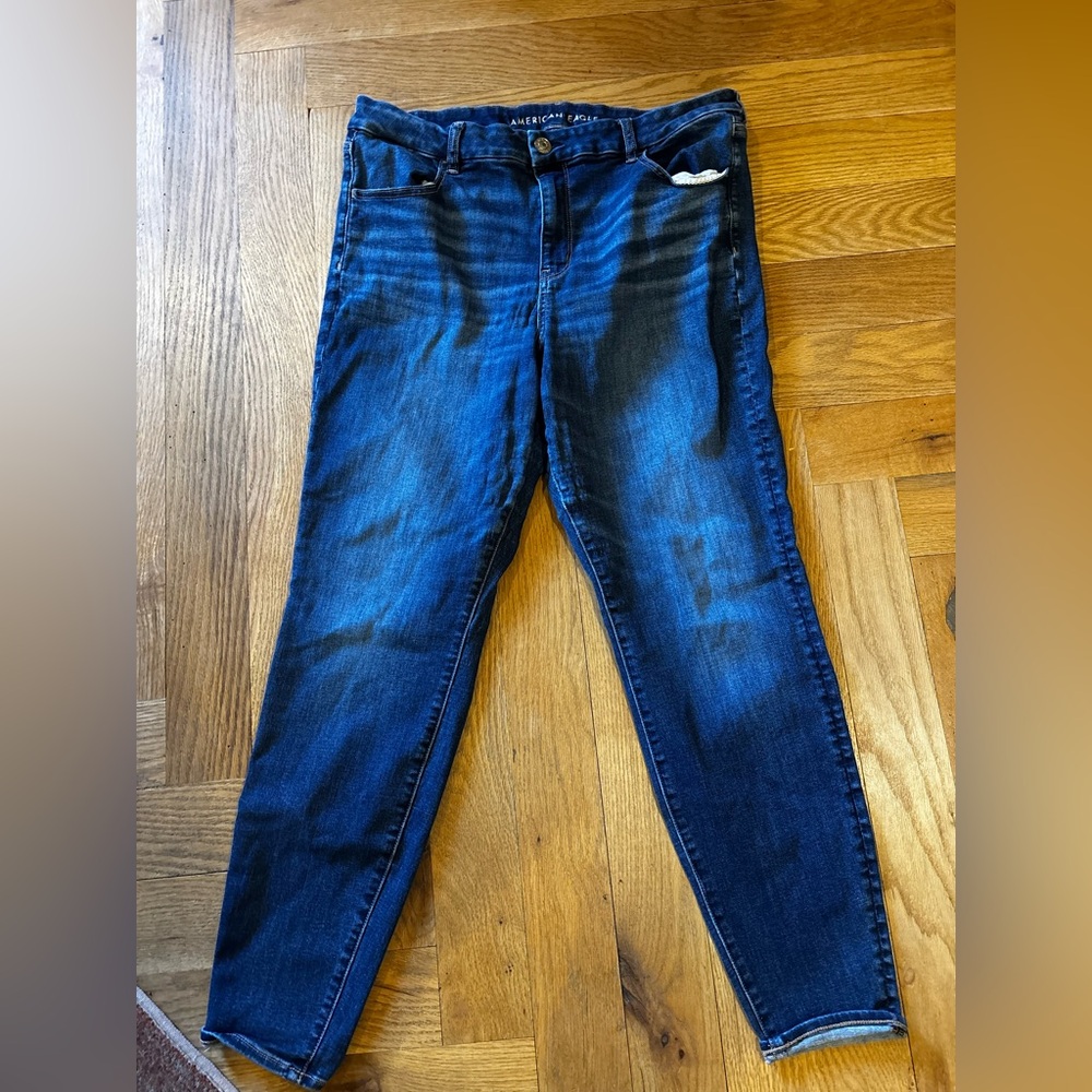 American Eagle Outfitters Dark Blue Skinny Jeans